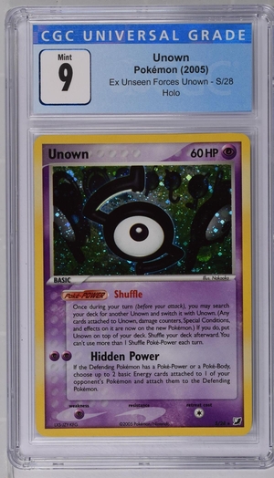 Unown 2005 EX Unseen Forces S/28 Holo