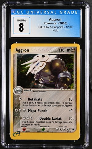 English Aggron Rare Holo 1/109