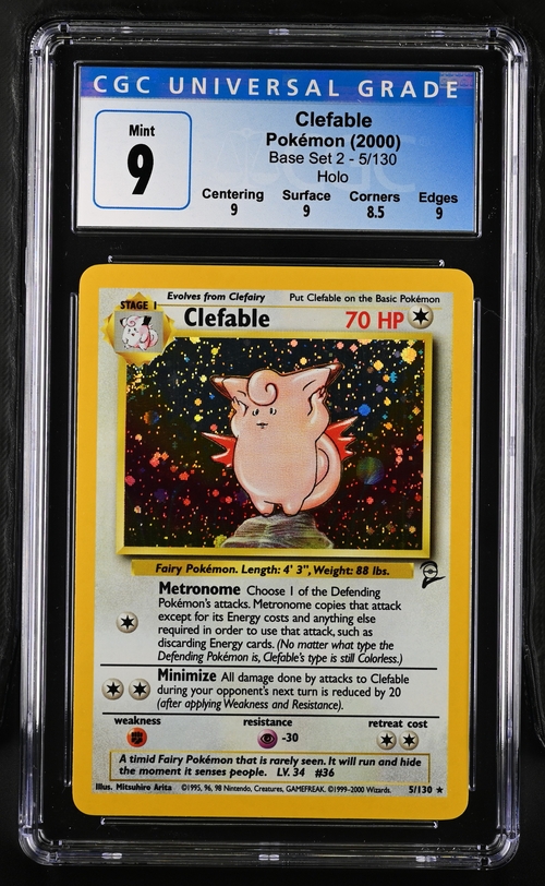English Clefable Rare Holo 5/130