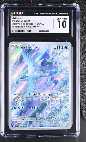 English Articuno Illustration Rare Holo 161/159