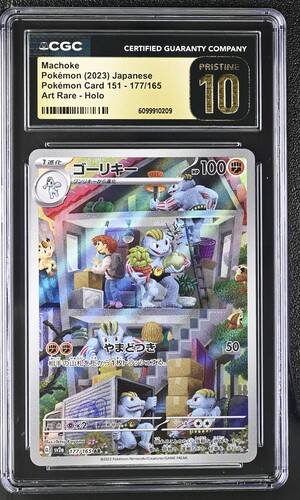 Japanese Machoke Art Rare Holo 177/165