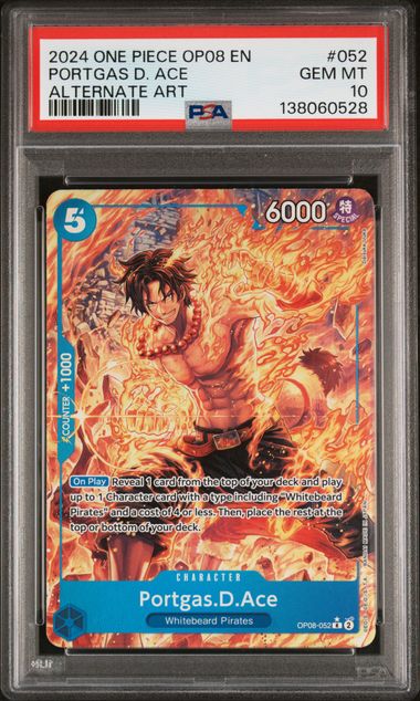 2024 One Piece OP08-Two Legends Portgas D. Ace Alternate Art 052