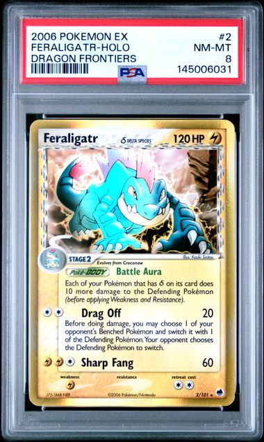 2006 Pokemon EX Dragon Frontiers Feraligatr-Holo 2