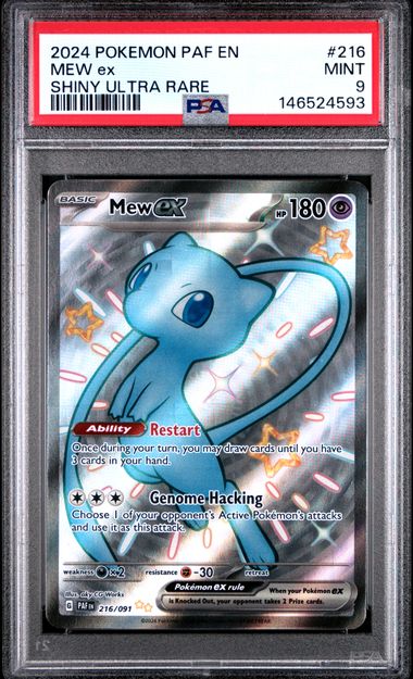 2024 Pokemon Paf EN-Paldean Fates Mew EX Shiny Ultra Rare 216