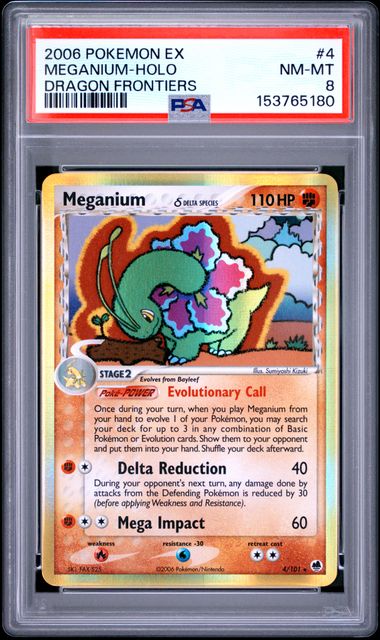 2006 Pokemon EX Dragon Frontiers Meganium-Holo 4