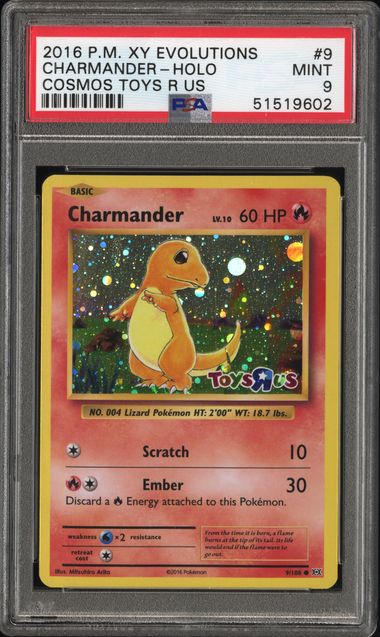 2016 Pokemon XY Evolutions Charmander-Holo Cosmos-Toys R US 9