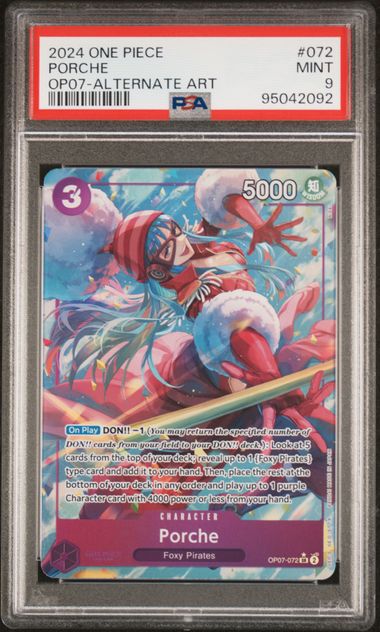 2024 One Piece OP07-500 Years in the Future Porche Alternate Art 072