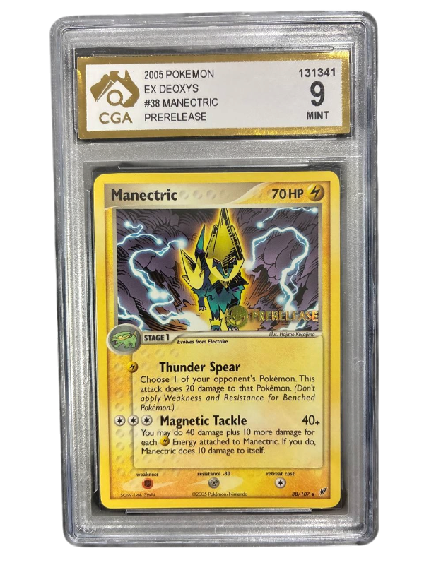 38/107 Manectric Prerelease 2005 Pokemon EX Deoxys